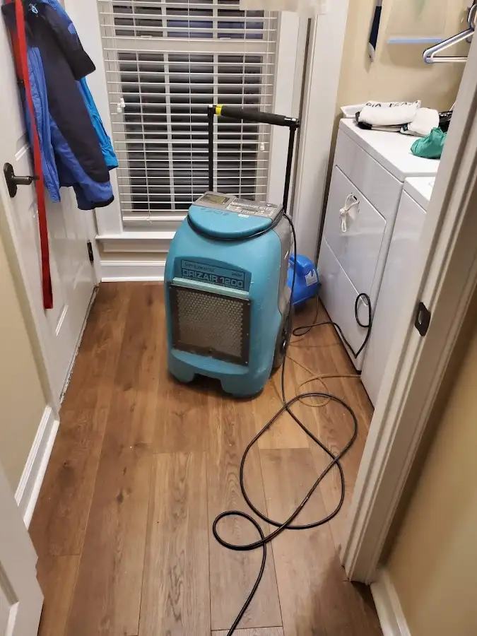 Commercial dehumidifier deployed for Flood Damage Cleanup in Ham Lake